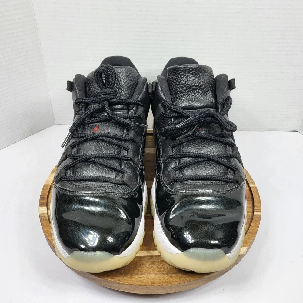 Jordan Air Jordan 11 Retro Low Men Size 14 Black Excellent 72-10 AV2187-001